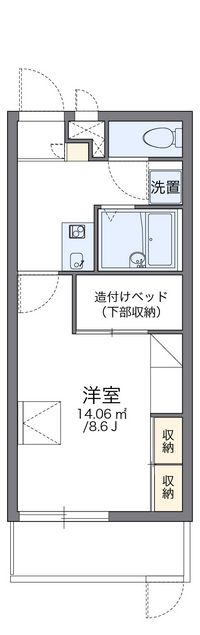 レオパレス油ヶ渕 間取り図