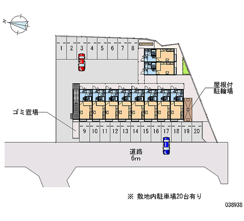 レオパレスウィッシュ 月極駐車場