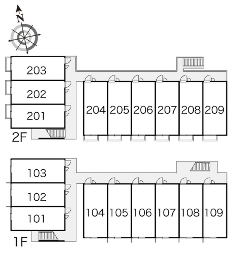 レオパレス尾関 間取配置図