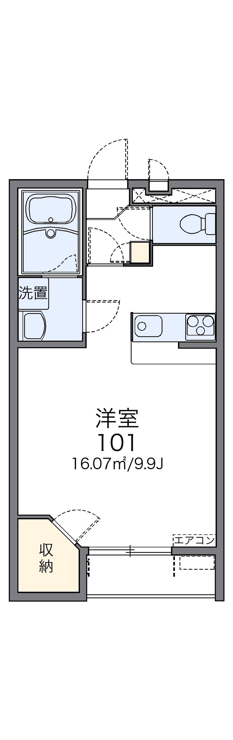 レオパレスウェリナ 間取図