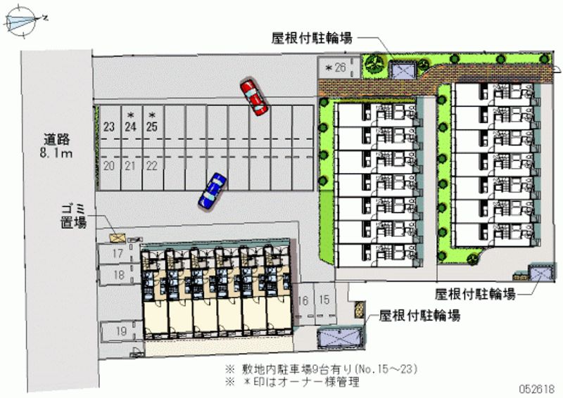 レオネクストしんどう 月極駐車場