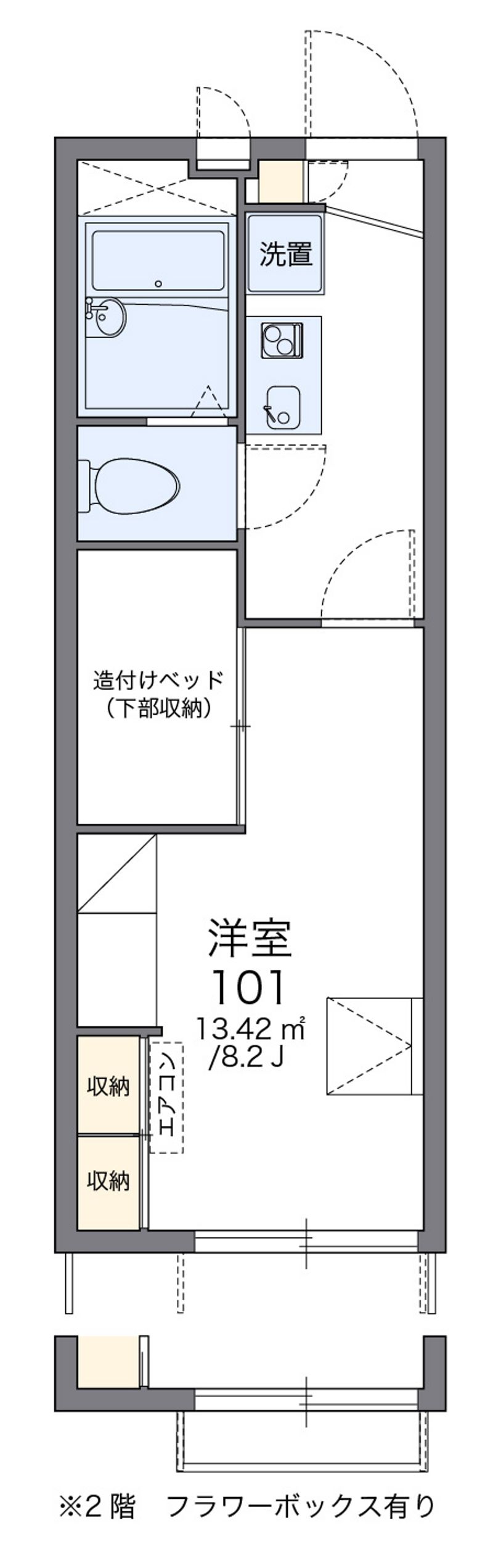 レオパレスコトブキ　Ｃ 間取図