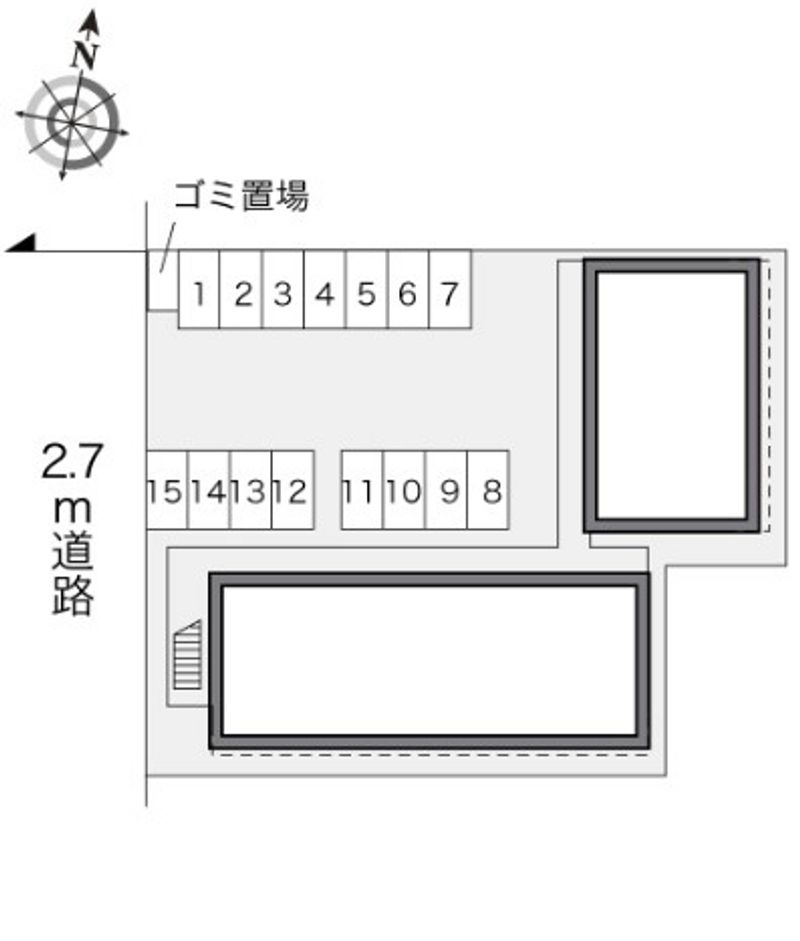 レオパレス鴨川 駐車場
