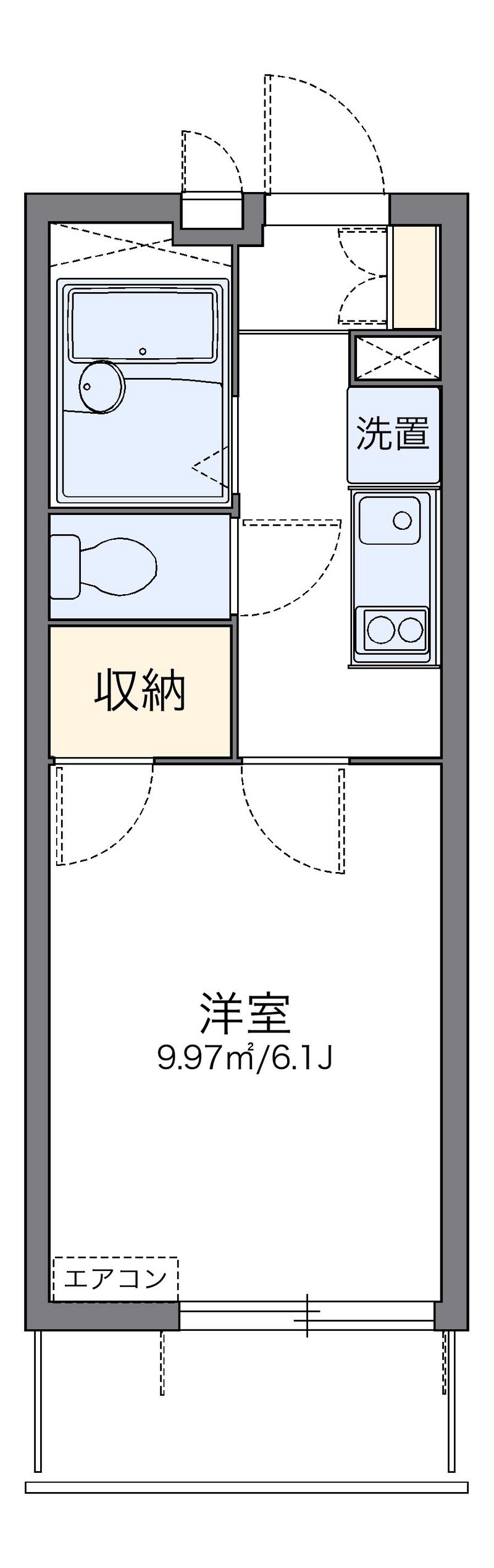 レオパレス久後崎 間取図