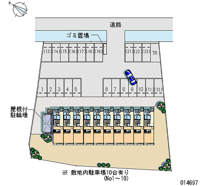 14697 Monthly parking lot