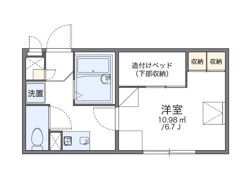レオパレスクレベール 間取図