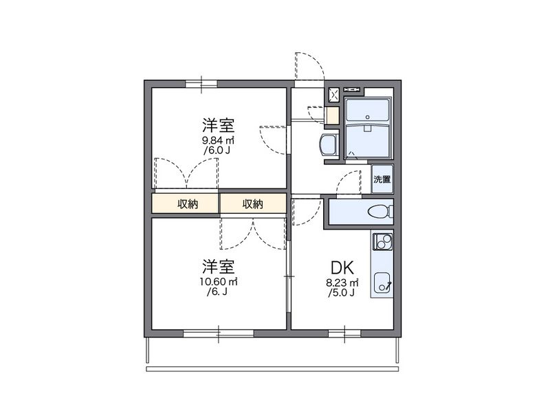 レオパレスメゾン・ド・アムール 間取図