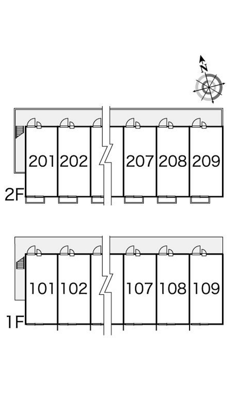 レオパレスＭｉｙａｍａ 間取り配置図