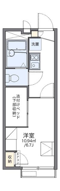 レオパレス二条駅前 間取り図