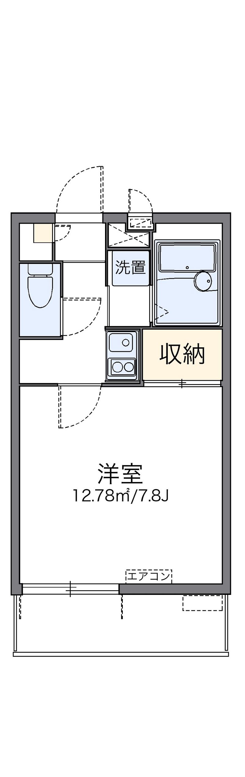 レオパレス曙 間取図