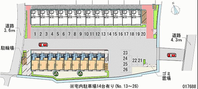 レオパレスＡｓｕｋａ 月極駐車場