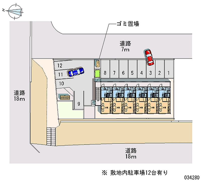 レオパレスさぼてん 月極駐車場