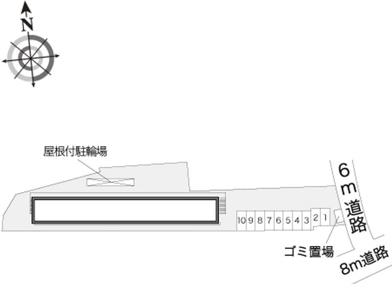 レオパレスマエダ 配置図