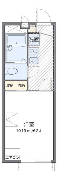 レオパレスハグレー　トマツⅡ 間取り図