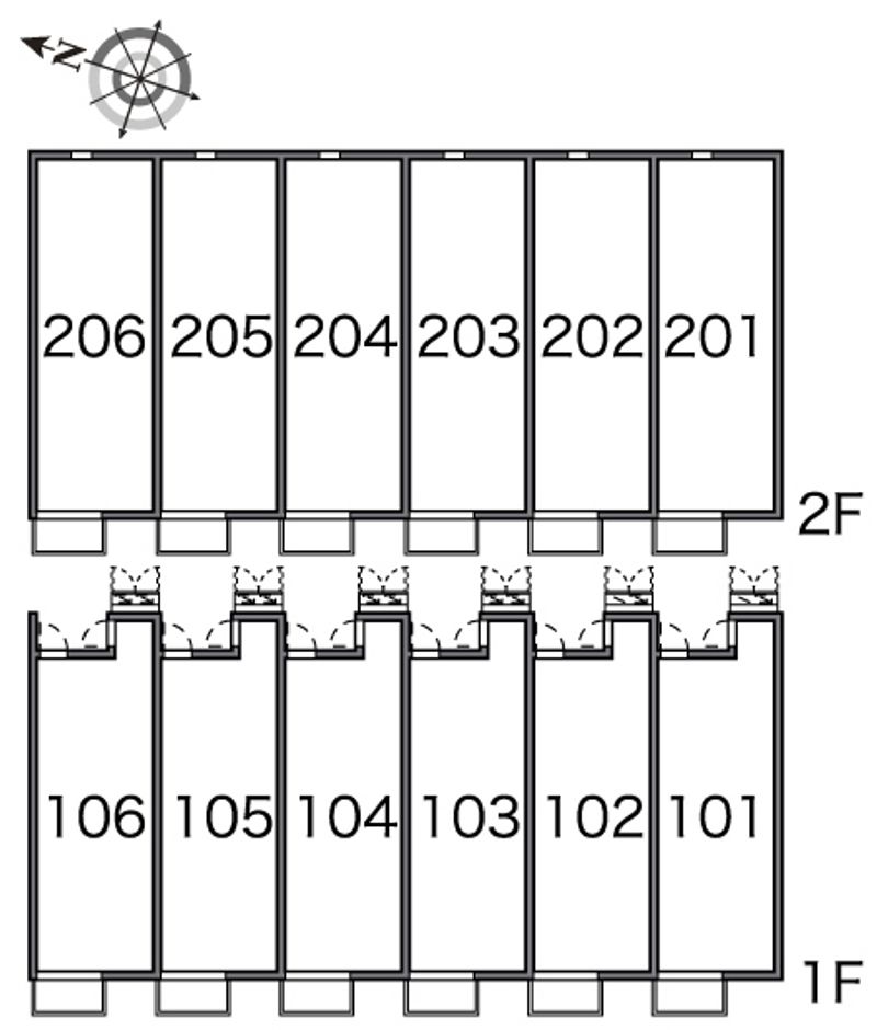 レオネクストＣＯＭＯＩＫＥ 間取配置図