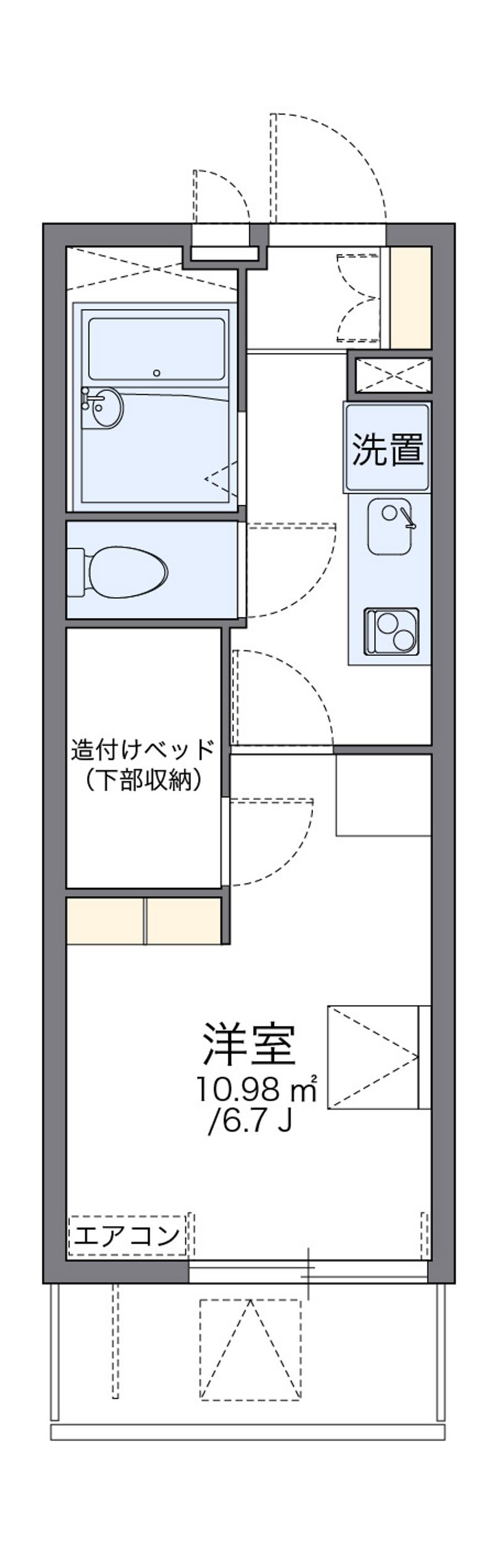 レオパレスグランパ　マロン 間取り