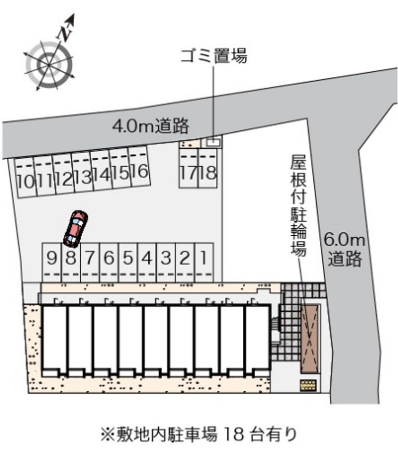 ミランダララモナ　Ｋ２ 駐車場
