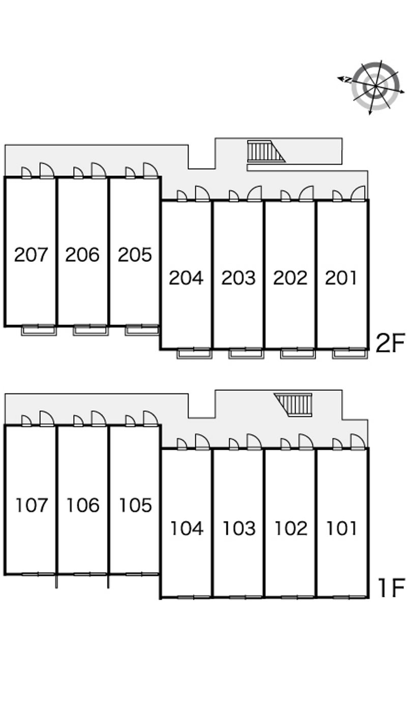 レオパレスコトブキ　Ｃ 間取配置図