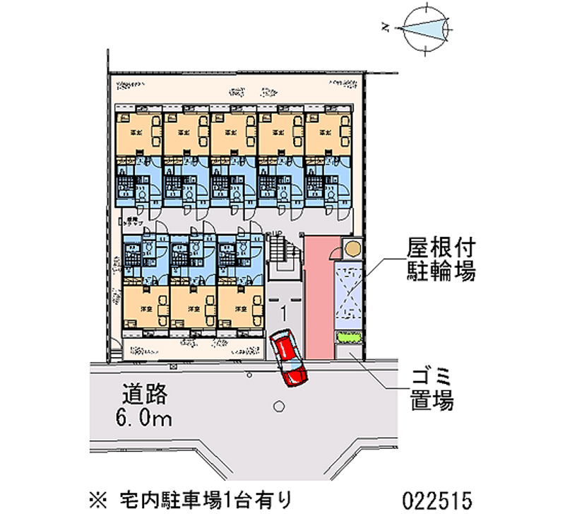 レオパレスエスポワール比島 区画図