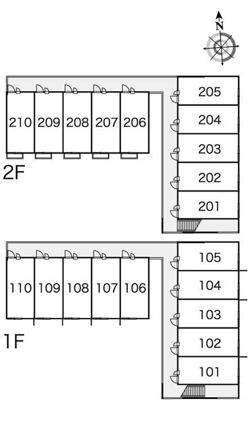 レオパレスフォルテ 間取配置図