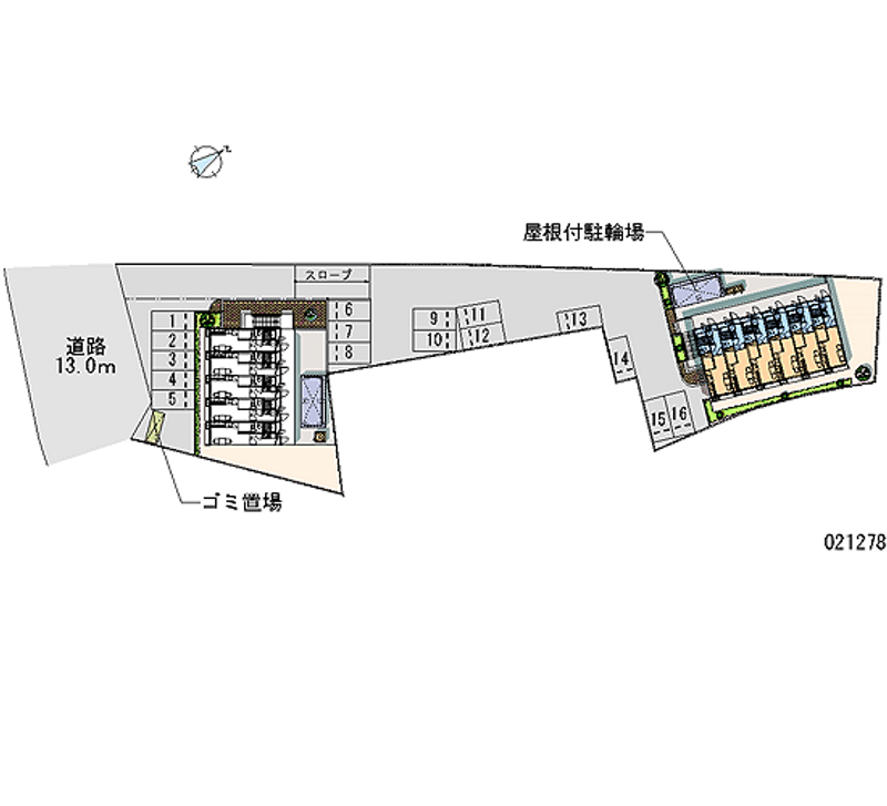 レオパレスカナルＢ 月極駐車場