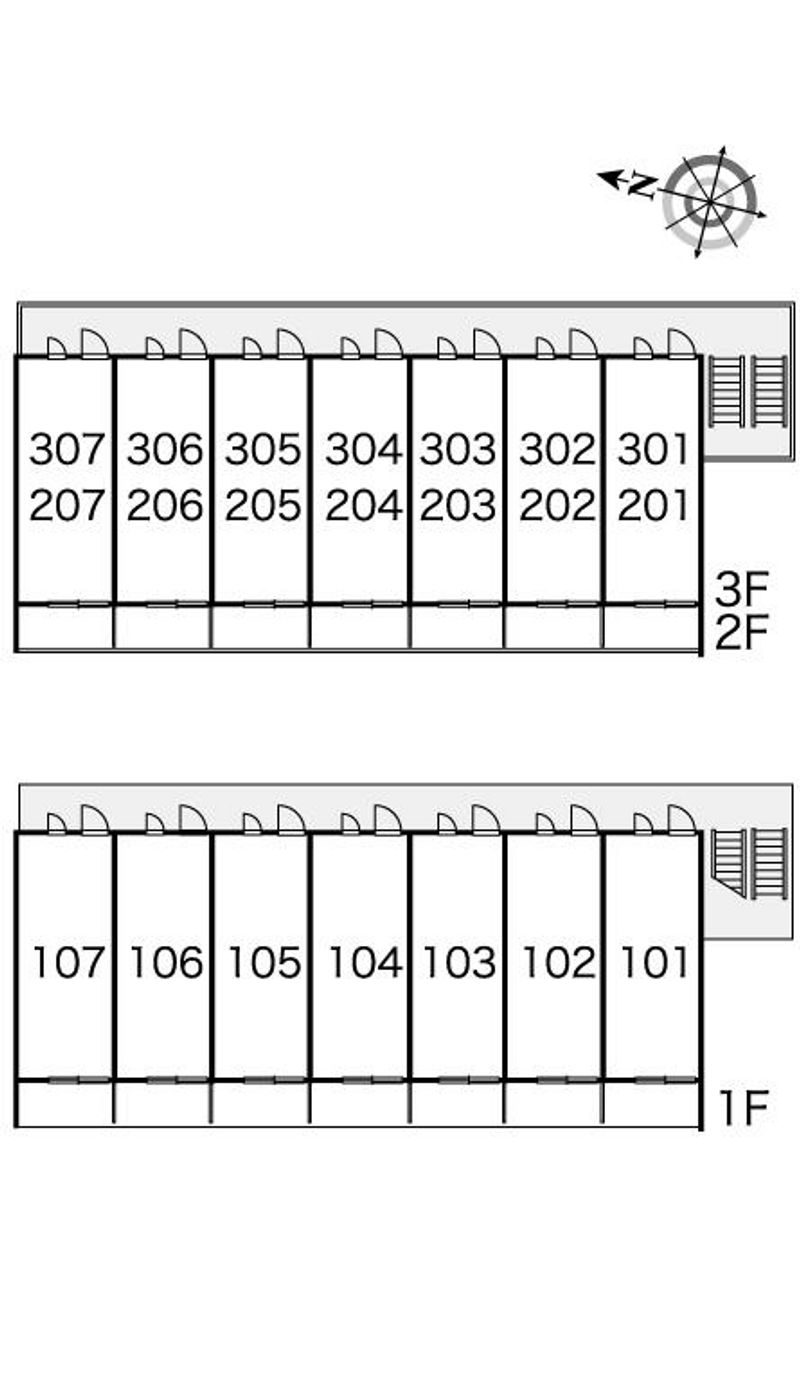 レオパレストーテム 間取配置図