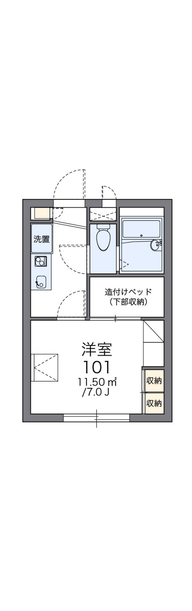 レオパレス日之出 間取図