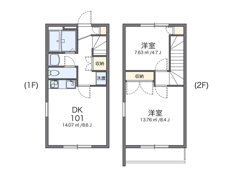 レオパレス神山 間取図