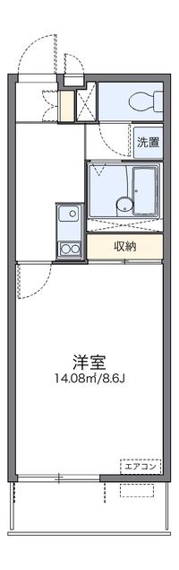 レオネクストＨａｒｖｅｓｔ 間取り図