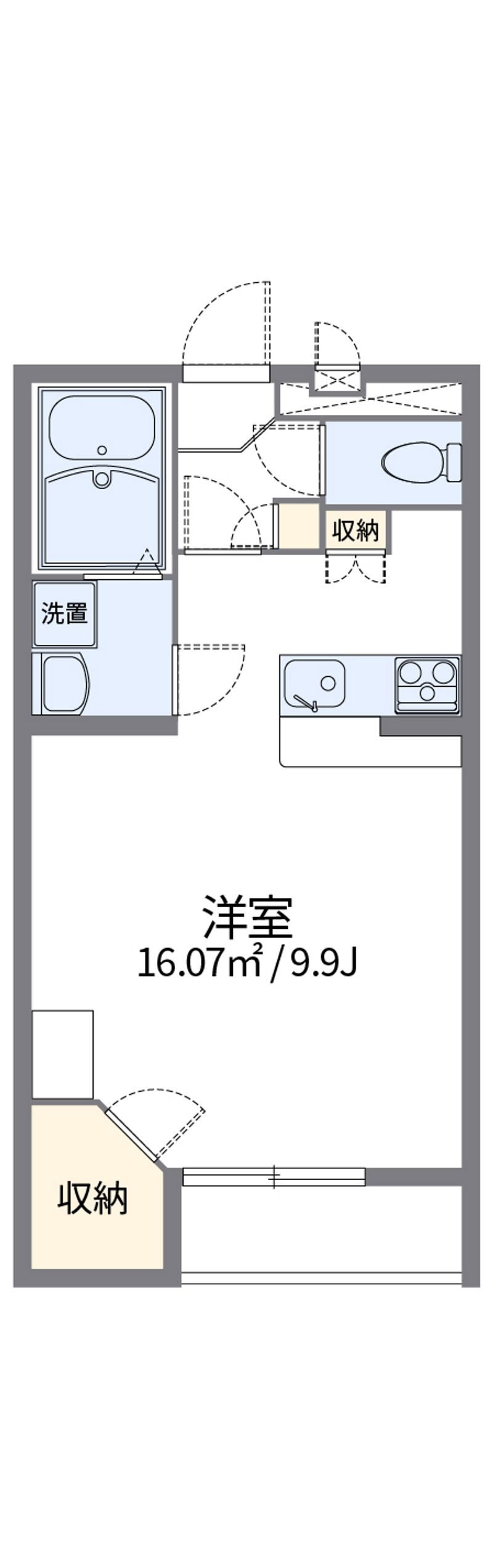 レオパレス一ノ宮 間取図