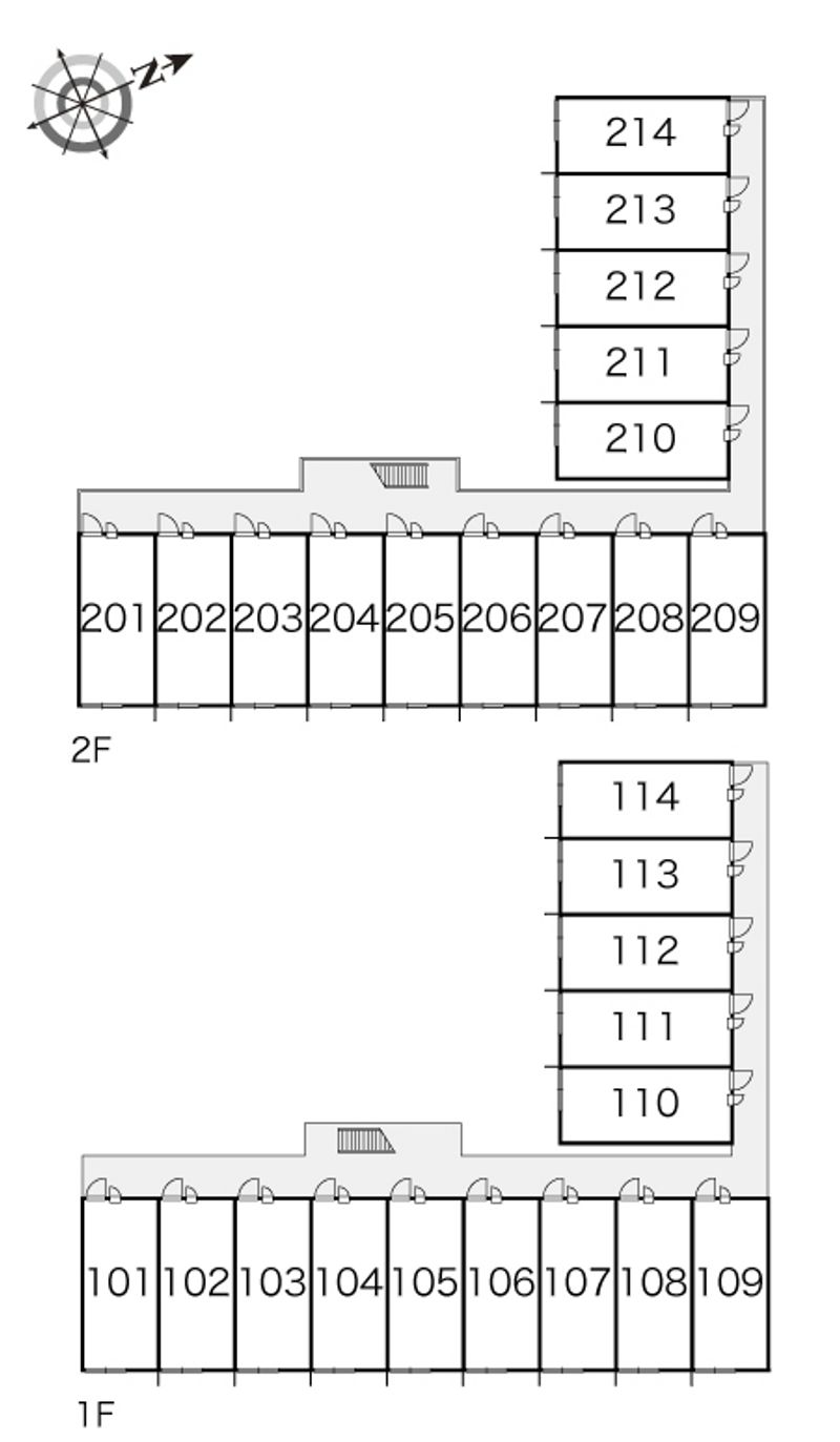 レオパレス豊 間取配置図