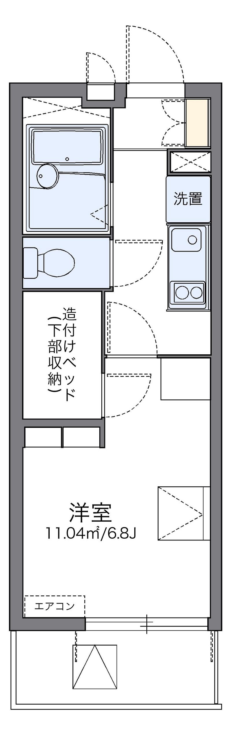 レオパレスＳｍｉｌｅ　Ｓ 間取図