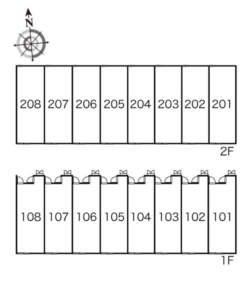 レオパレスあいづ 間取配置図