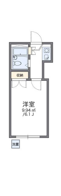 レオパレス八幡新田第１ 間取り図