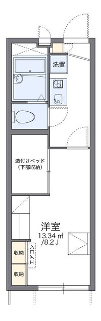 レオパレスアミティエ７０８ 間取り図