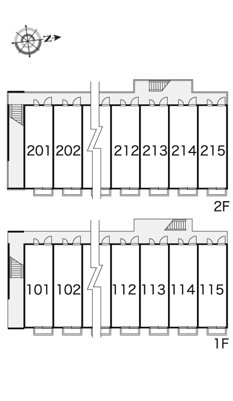 レオパレスヴィラ　ポラリス 間取配置図