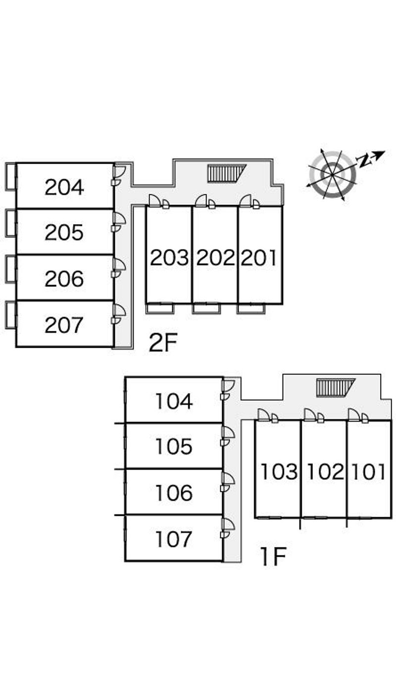 レオパレス小池 間取り配置図