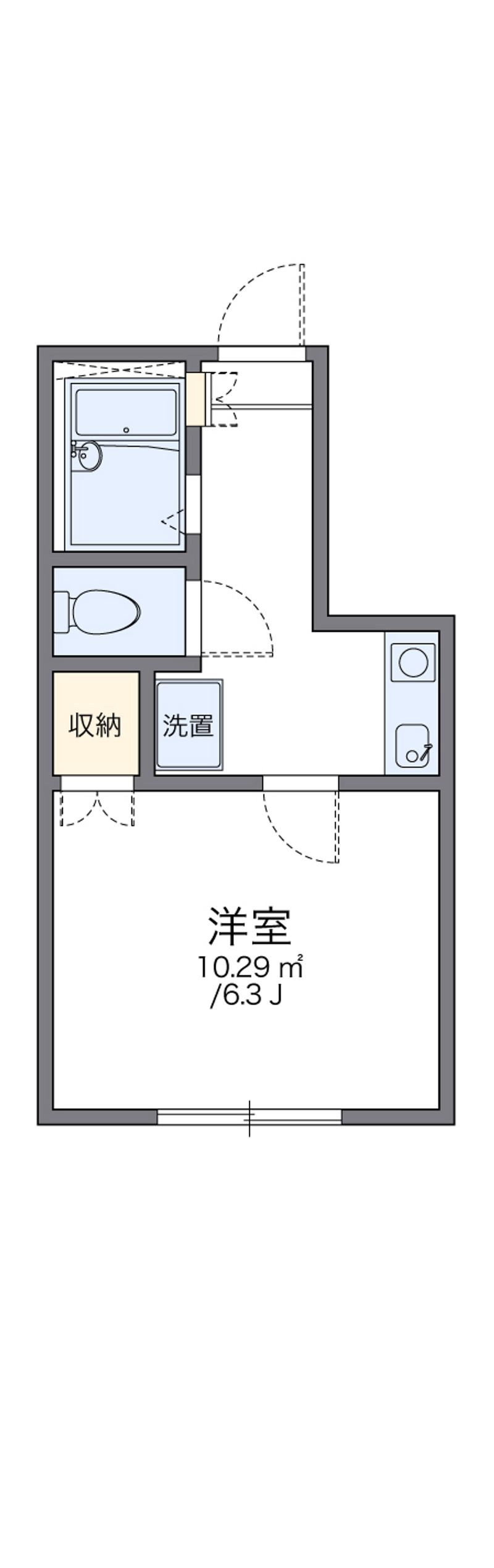 レオパレス砂子町 間取り