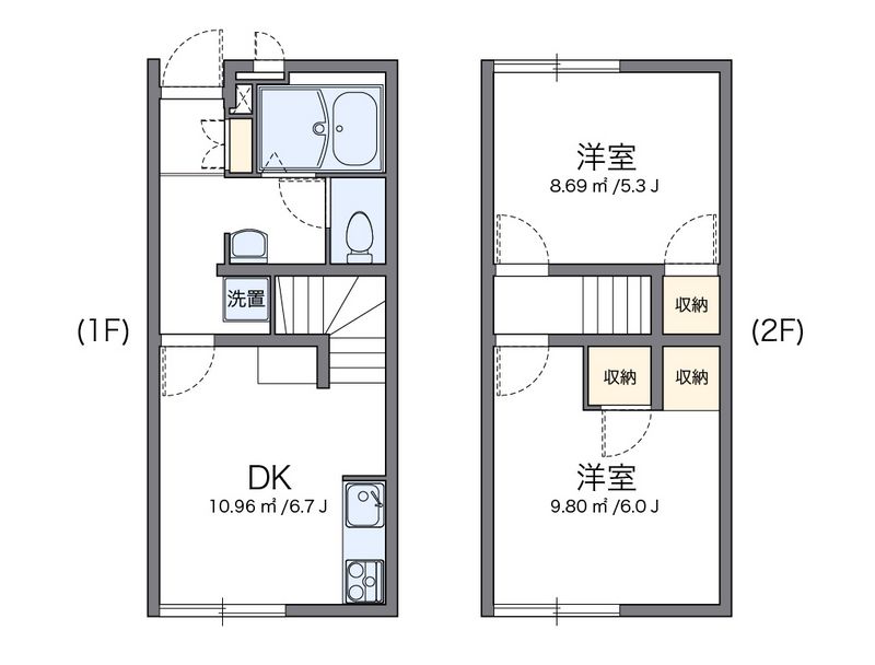レオパレス庄五郎　弐番館 間取図