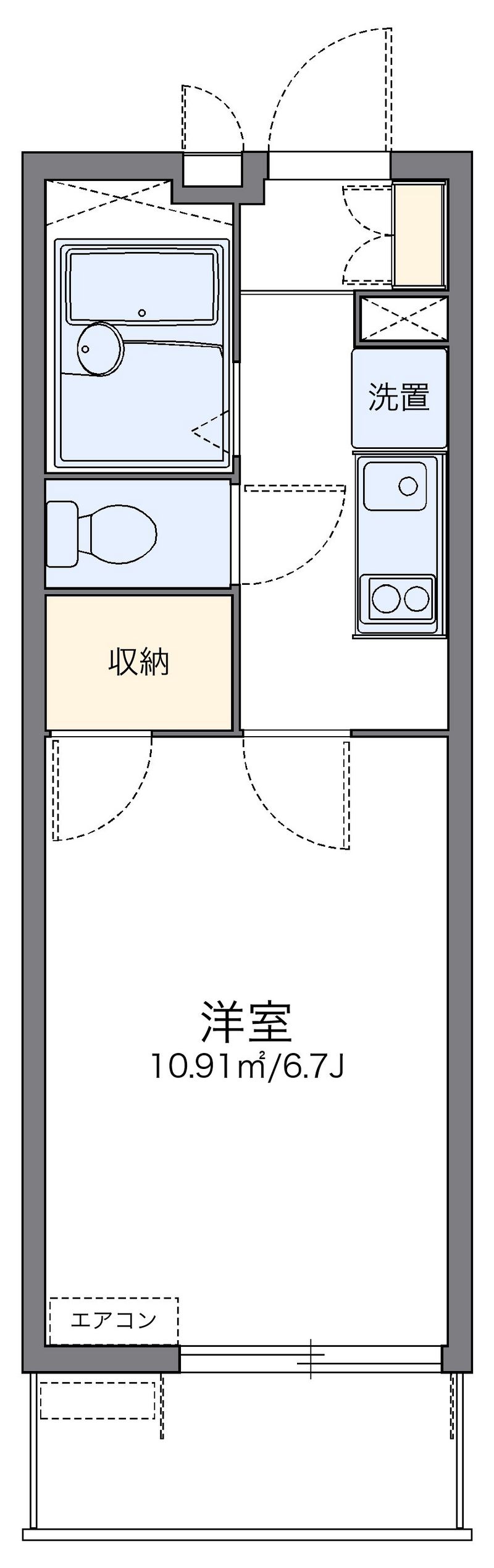 レオパレスブランシェ 間取図