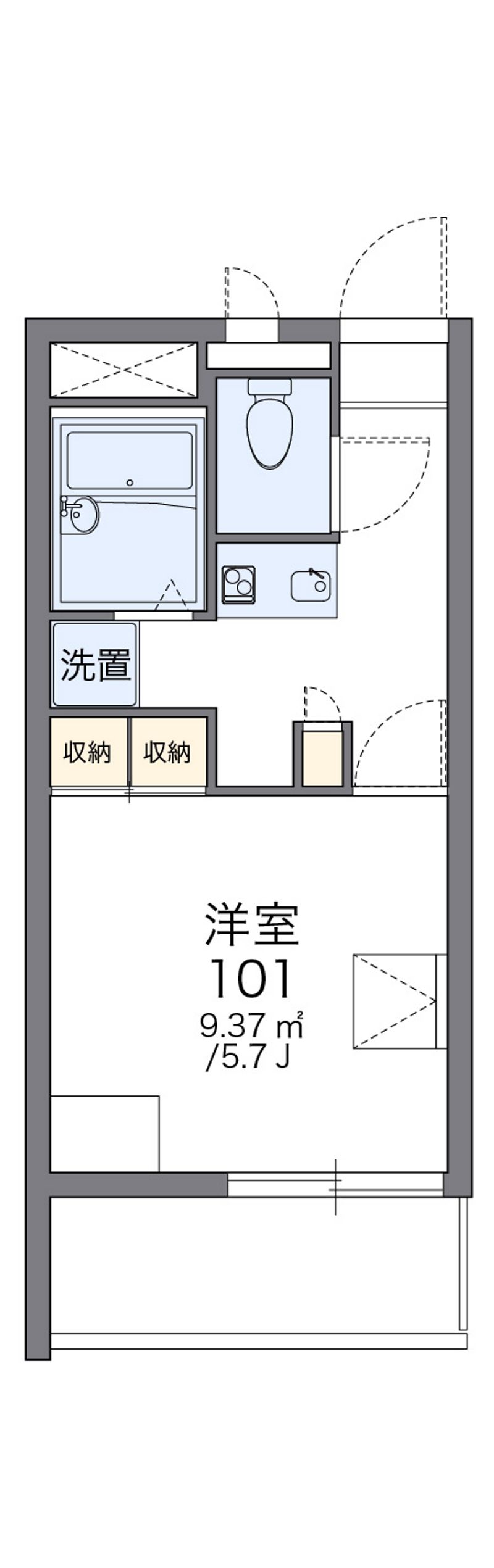 レオパレス原田 間取図