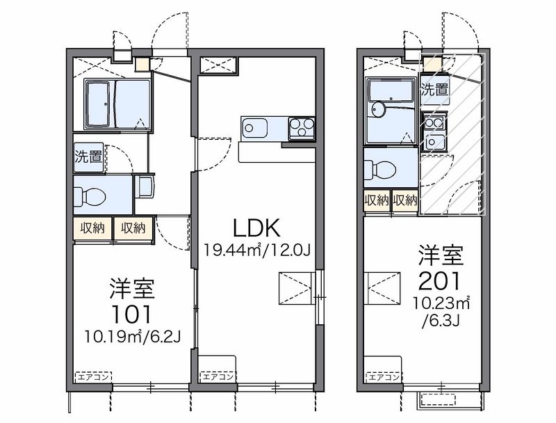 レオパレス姿見 間取図