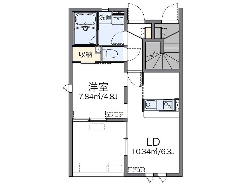 レオネクストエスポワールＴ　Ⅴ 間取り