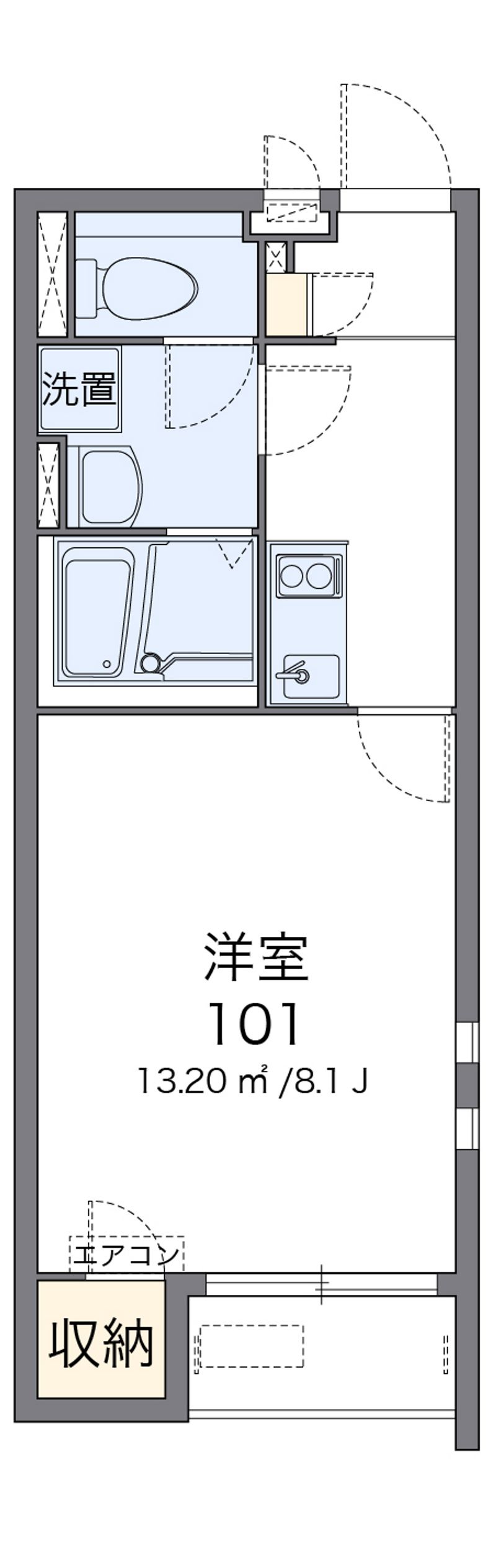 クレイノＫＡＧＵＲＡＭＡＣＨＩⅡ 間取図