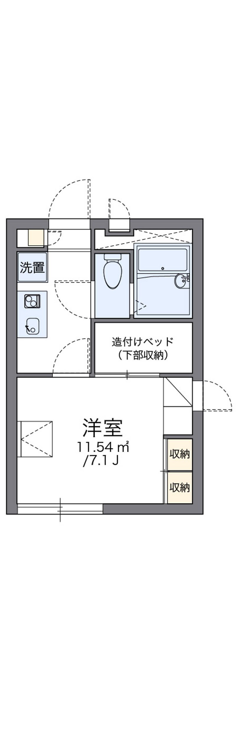 レオパレスハイムシード 間取図