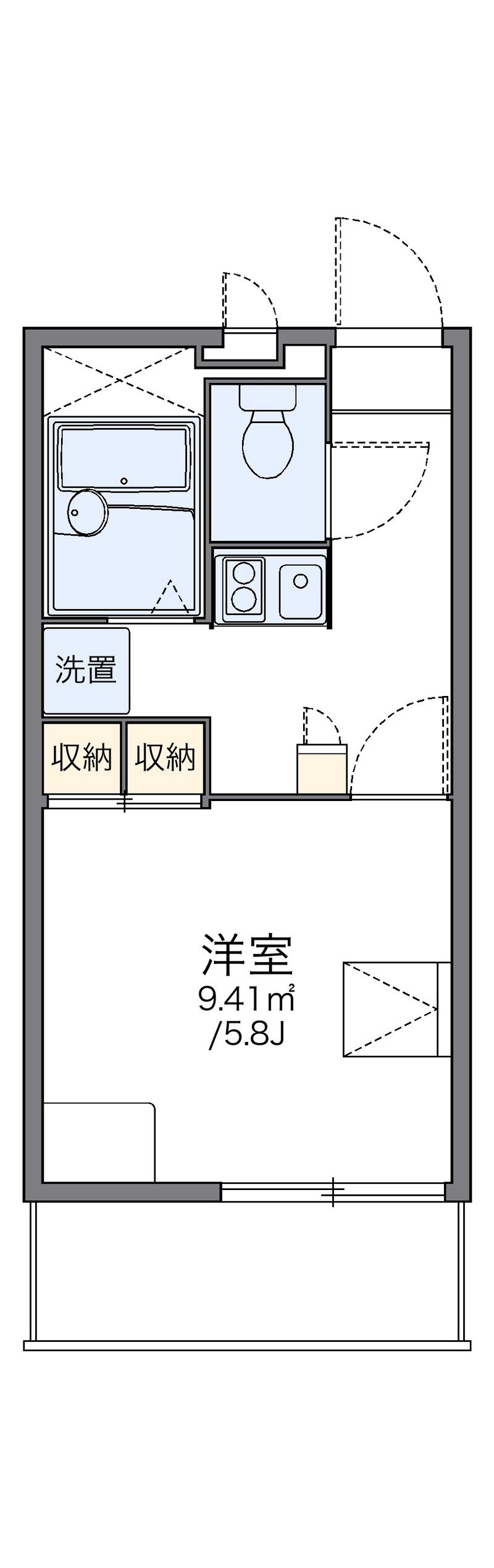 レオパレス亀岡駅前 間取図