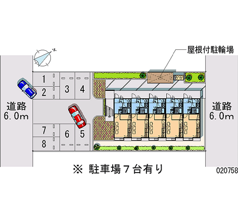 レオパレスフェニックスⅣ 月極駐車場