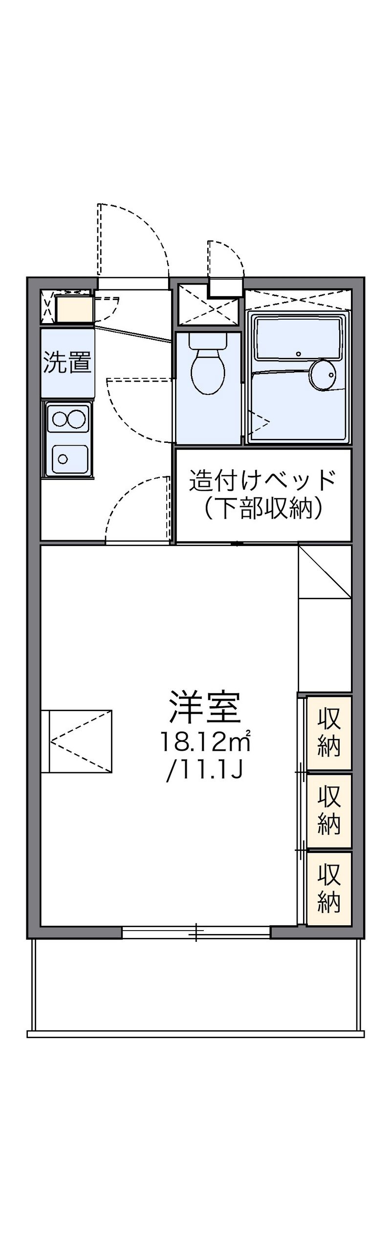 レオパレス湘南Ａ 間取図