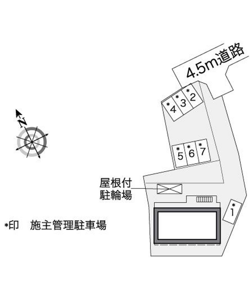レオパレスＯＴＡＮＩ　Ⅰ 配置図