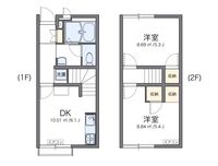 レオパレスベルヴィ旭ヶ丘 間取り図